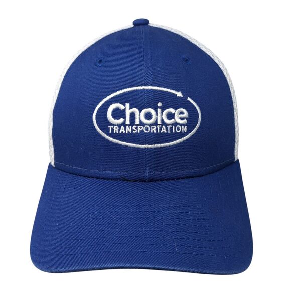 Choice Transportation Fitted Trucker Hat Blue S/M Mesh Back 39Thirty New Era - Picture 1 of 8